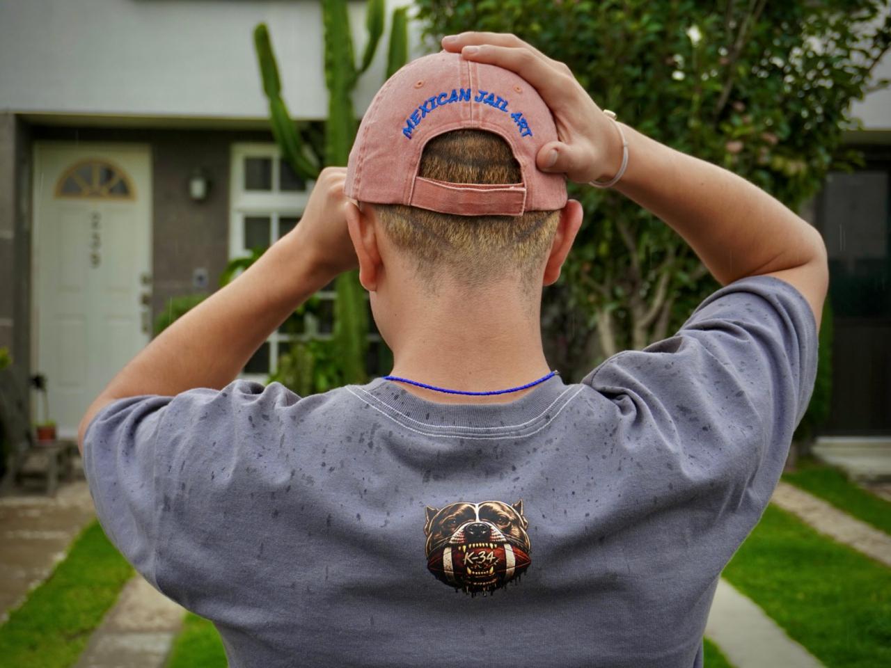 Gorra MEXICAN JAIL ART · espalda pitbull